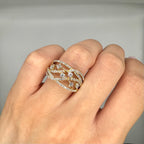 14K Yellow Gold 1.10CT Diamond Ring DR049 LJJ