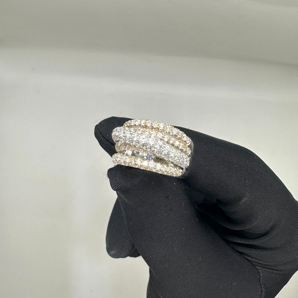 14K White Gold 3.68 CT Diamond Ring MSR0309
