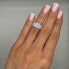 Platinum 1.50 CT Princess Cut Diamond Ring WB1081 ITJJ