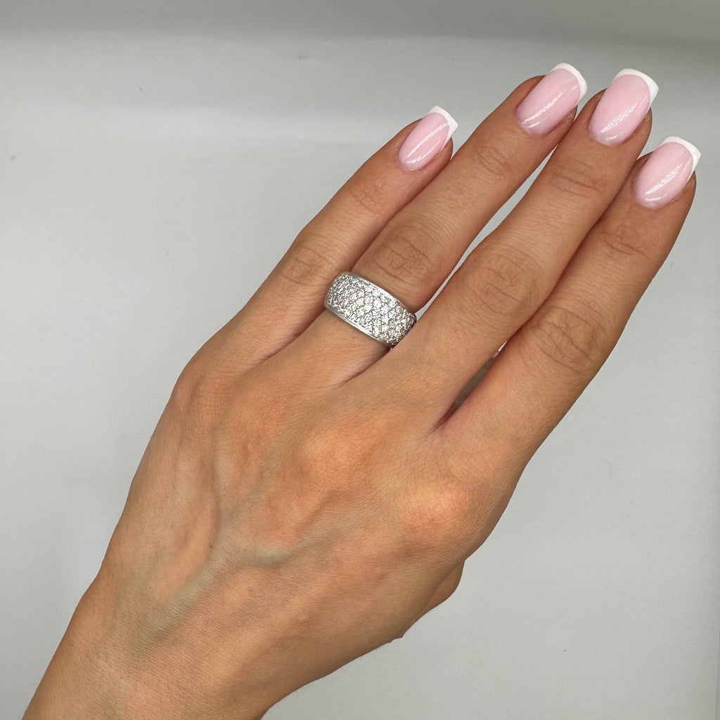 14K White Gold 1.75CT Diamond Ring WB366 INTJ