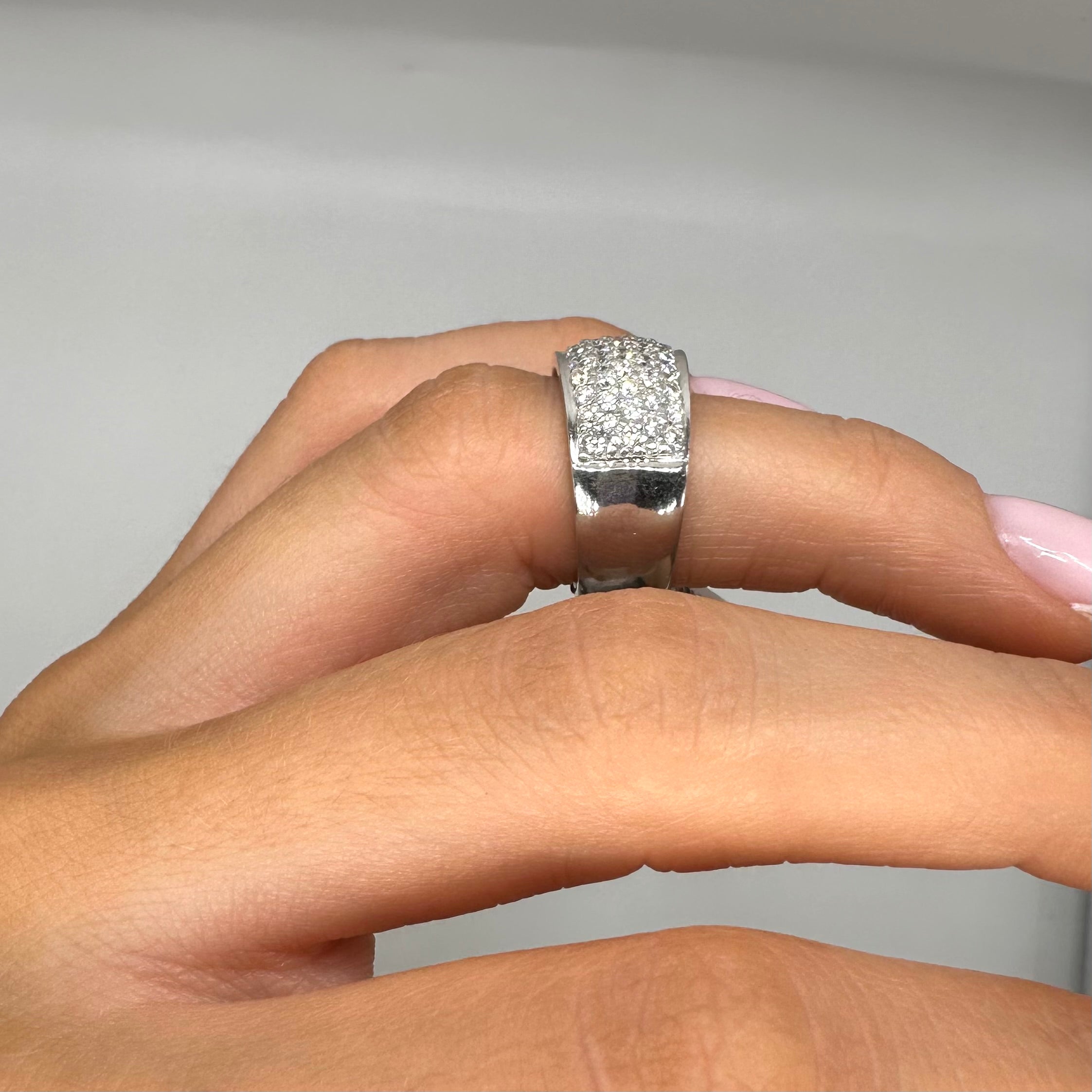 14K White Gold 1.75CT Diamond Ring WB366 INTJ