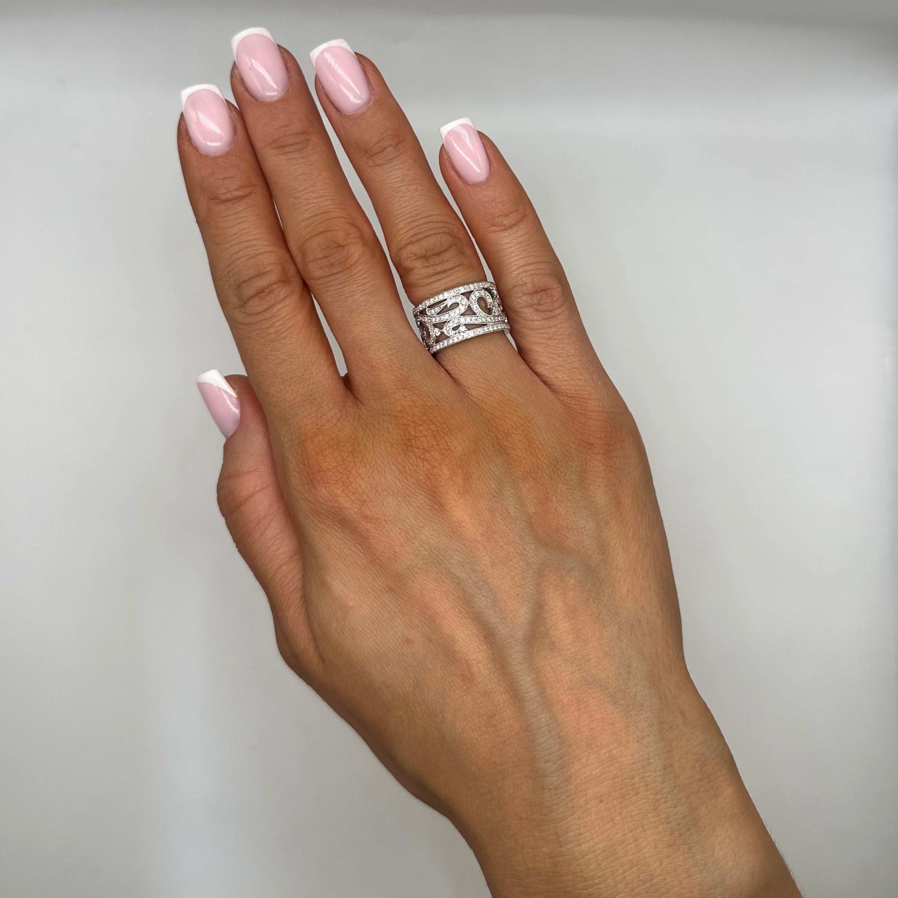 18K White Gold 0.60CT Diamond Ring WB069 SIIJJ