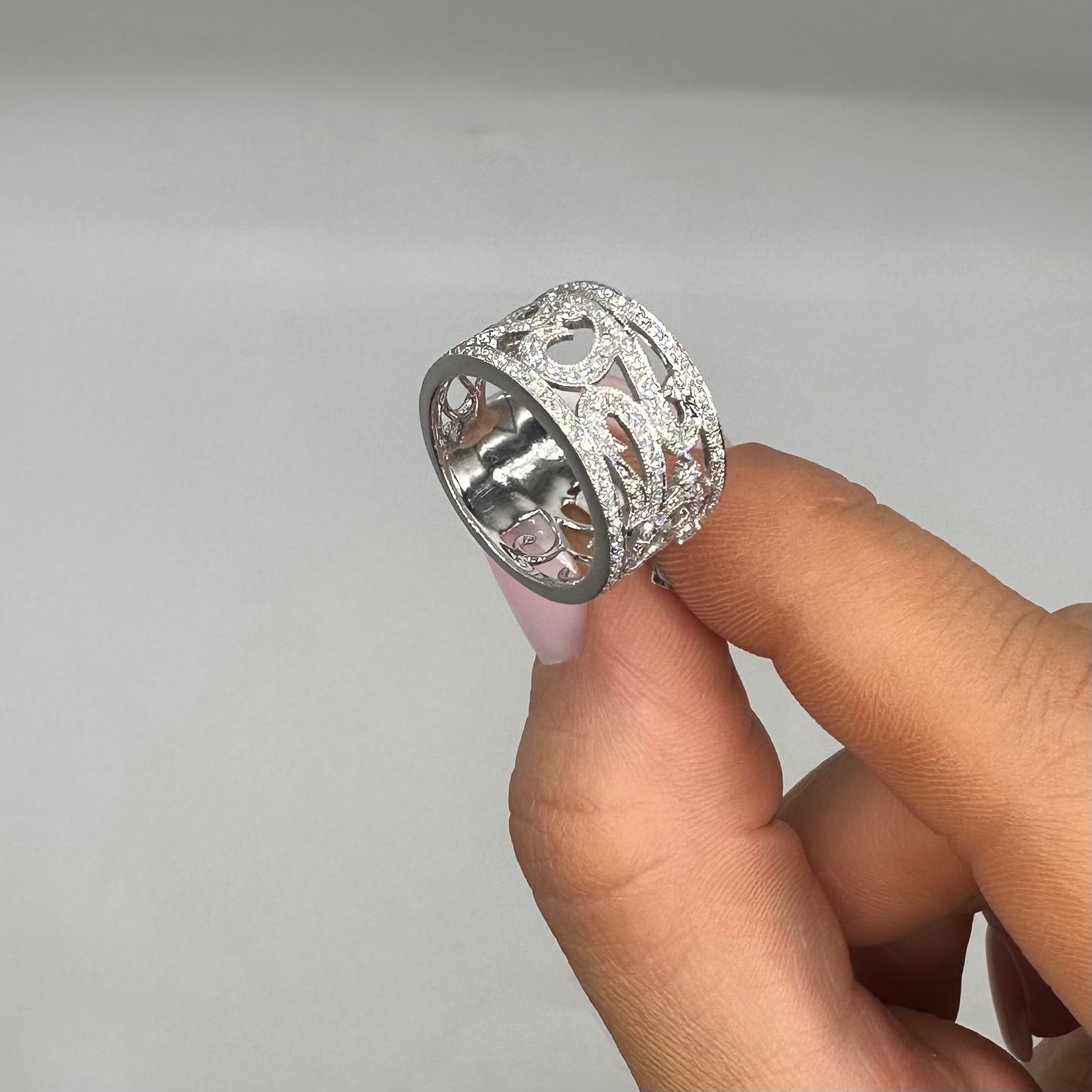 18K White Gold 0.60CT Diamond Ring WB069 SIIJJ