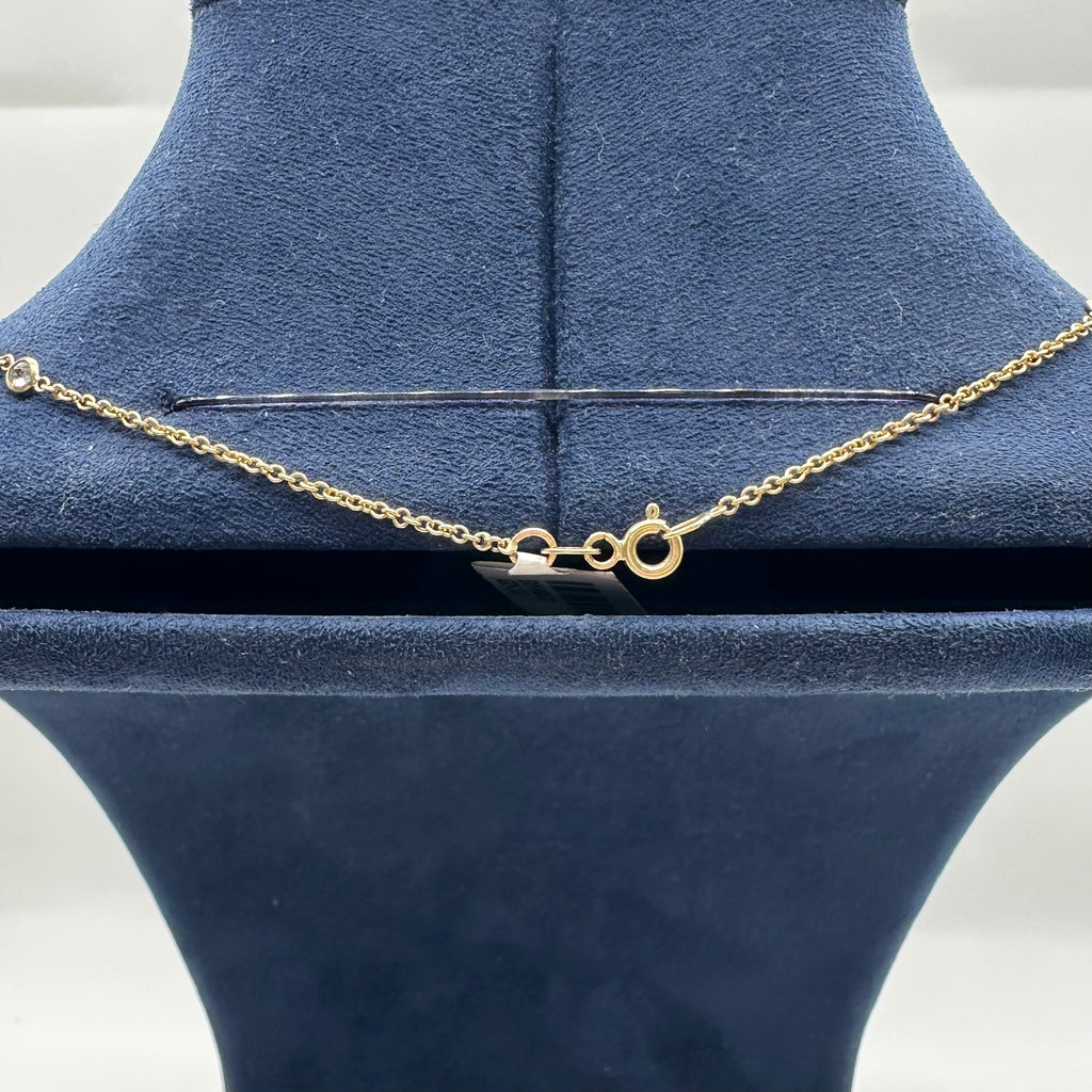 14K Yellow Gold 3.30 CT Diamond Necklace – 16” DN0032 GNJJ