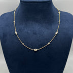 14K Yellow Gold 3.30 CT Diamond Necklace – 16” DN0032 GNJJ