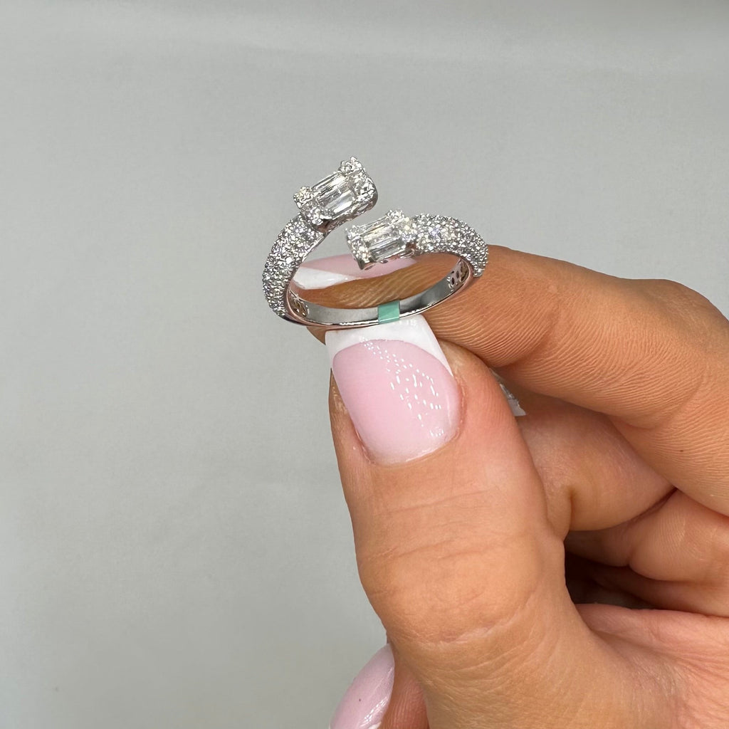 14K White Gold 1.15CT Diamond Ring DR067 ZEJ
