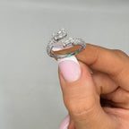 14K White Gold 1.15CT Diamond Ring DR067 ZEJ
