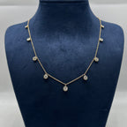 14K Yellow Gold 2.09 CT Lab-Grown Diamond Necklace