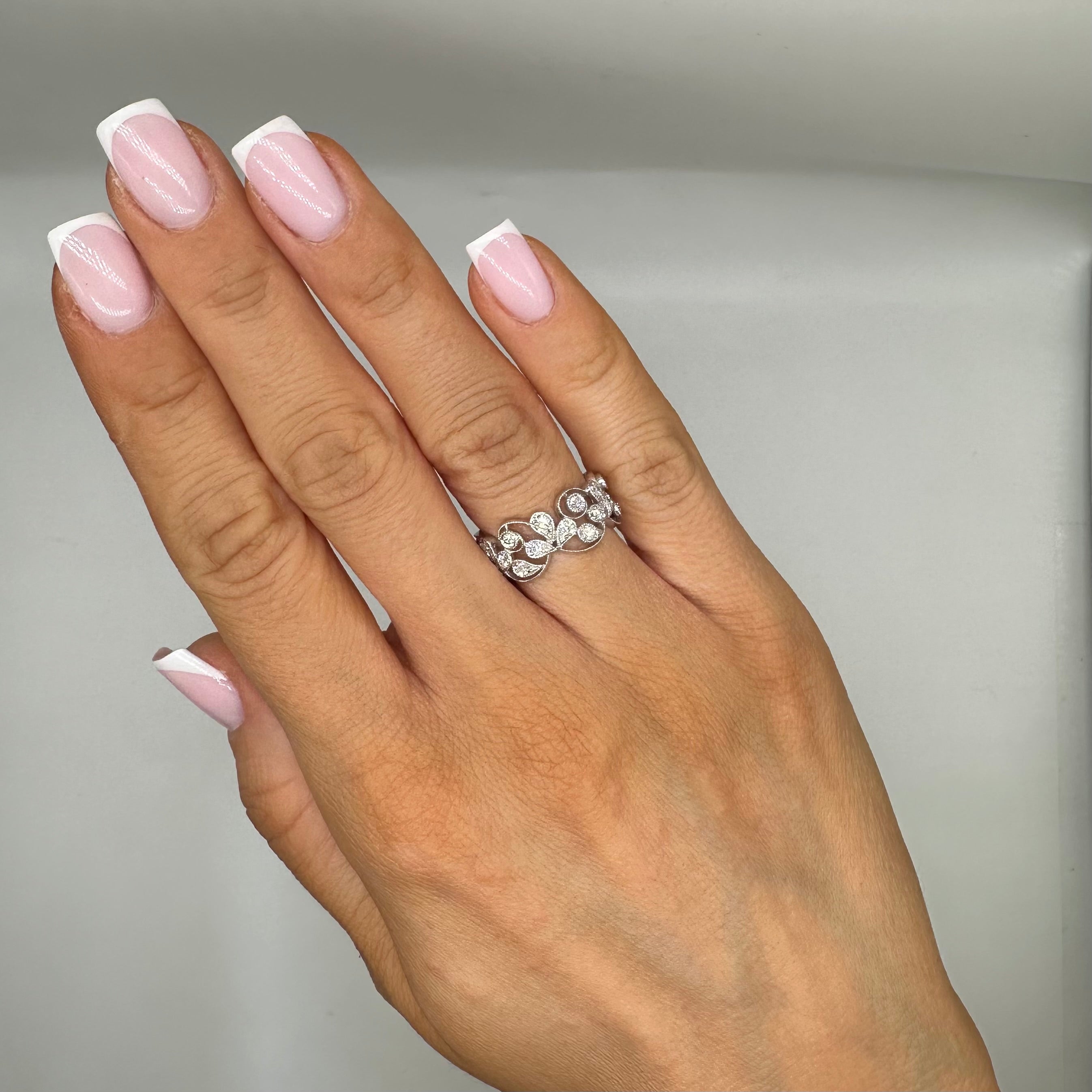 18K White Gold 1.22CT Diamond Ring DR119 ZEJ