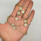 18K Yellow Gold 19.25 CT Diamond Necklace – 35” DN106 IJTJJ