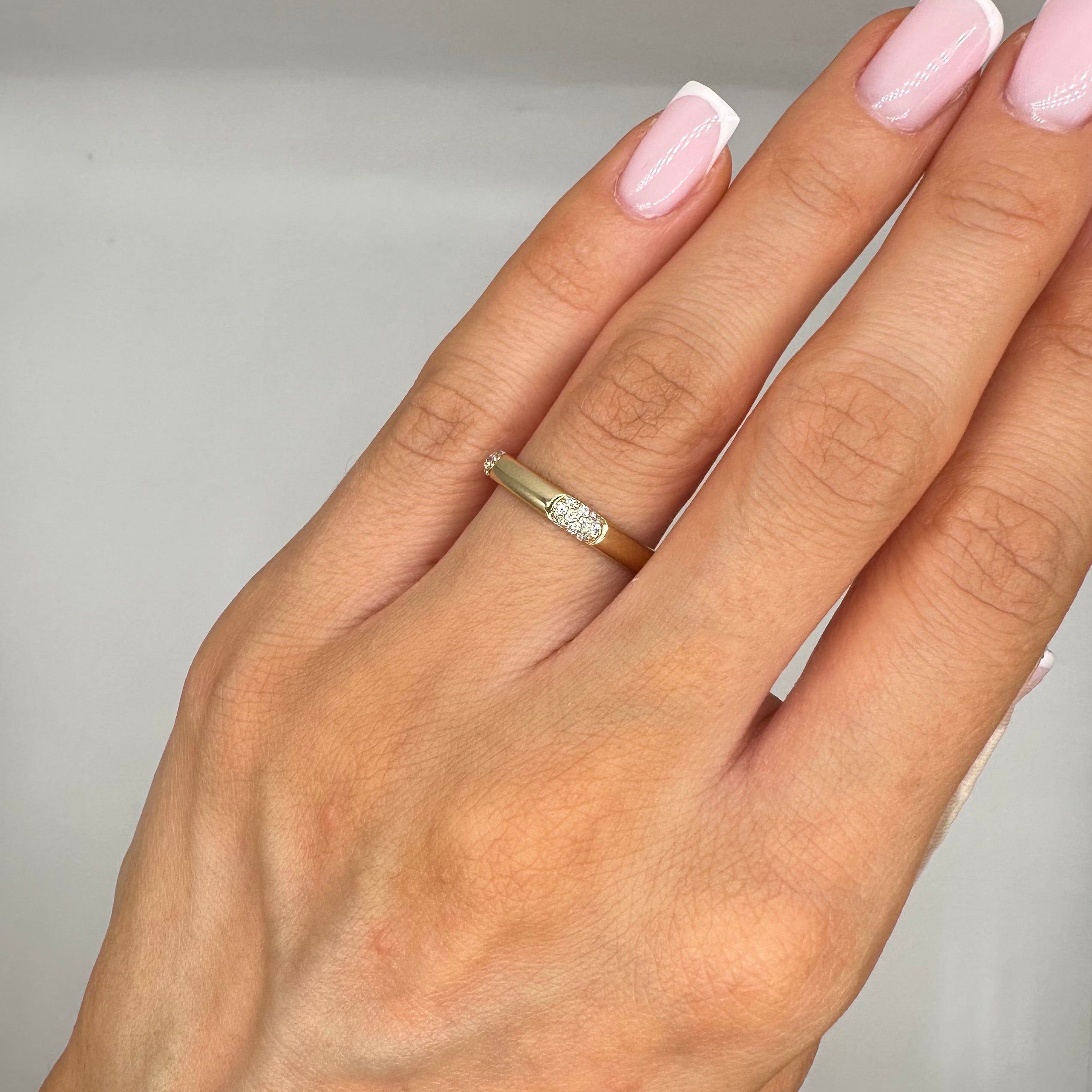 18K Gold Diamond Band Ring – 0.40CT WB455 NJJ