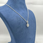 14k White Gold 1.85CT Diamond Pendant Necklace GEJJ