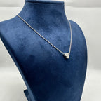 14K White Gold 1.13 CT Clarity-Enhanced Diamond Pendant Necklace IGJJ
