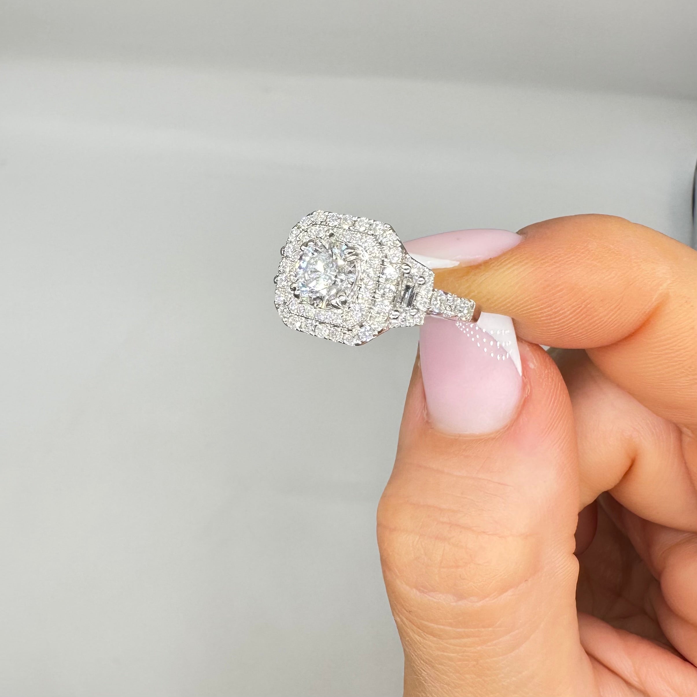 14K White Gold 2.01CT Diamond Ring RDER040 IJTJ GATJ