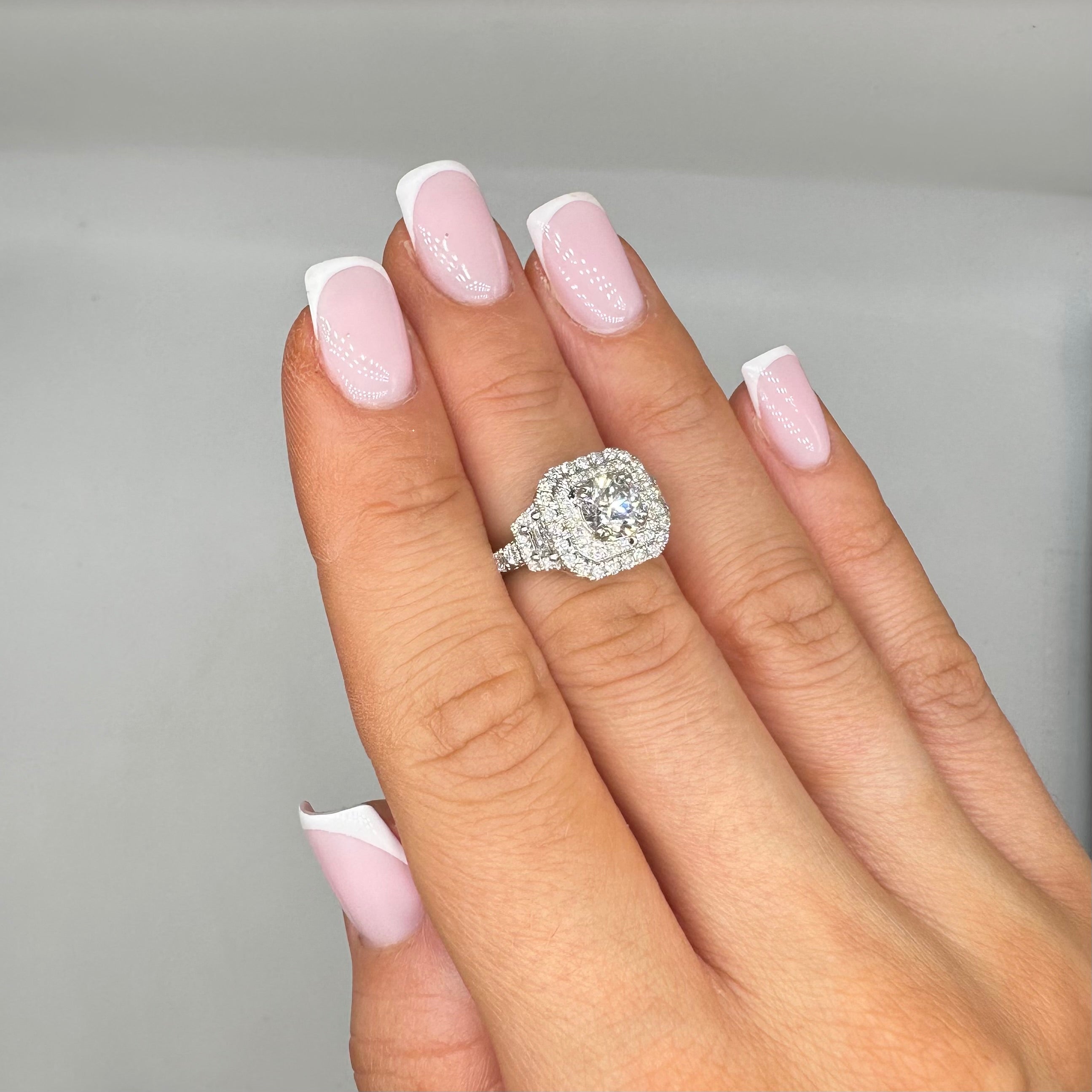 14K White Gold 2.01CT Diamond Ring RDER040 IJTJ GATJ