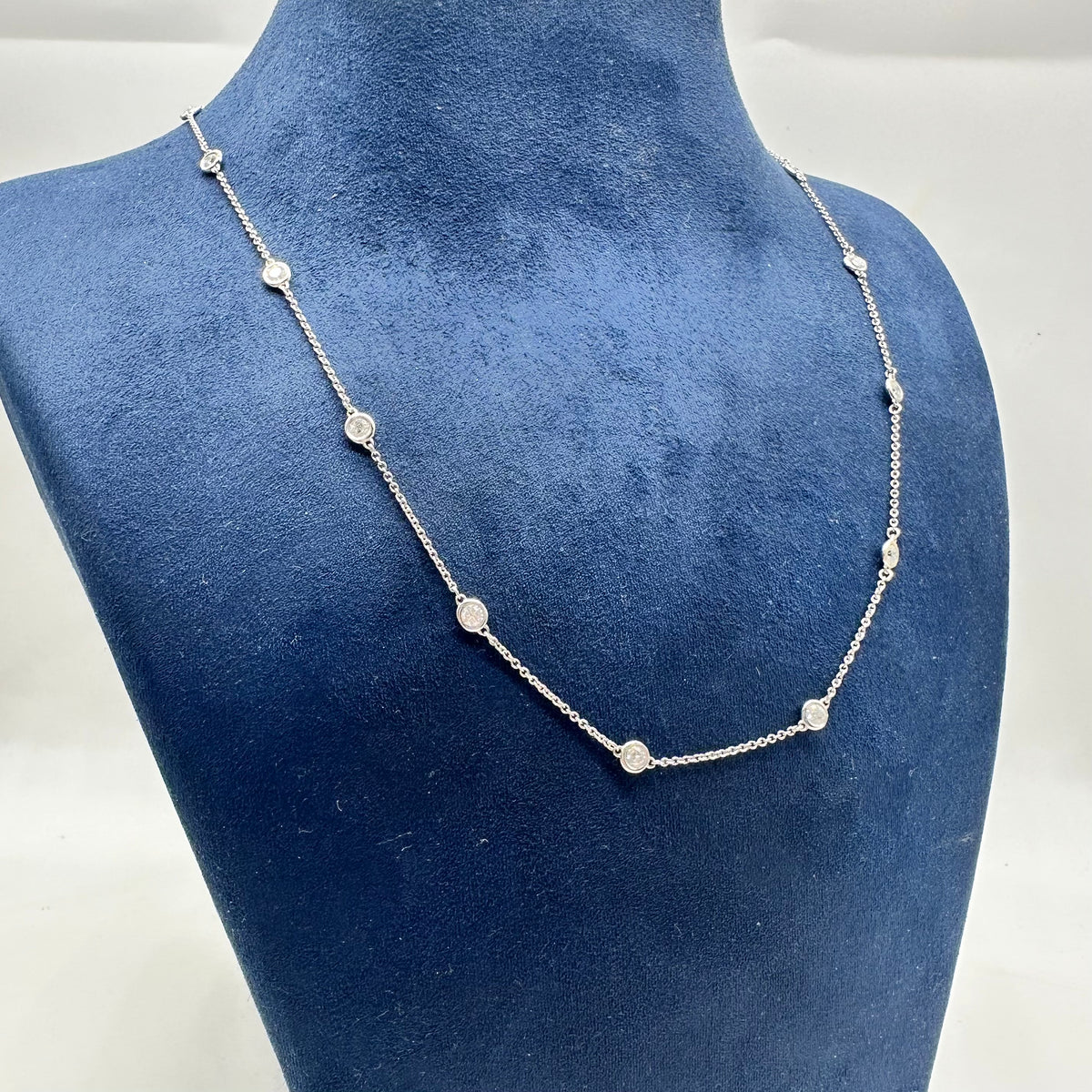 14K White Gold 1.52 CT Diamond By The Yard – 18” DN064 IAJJ