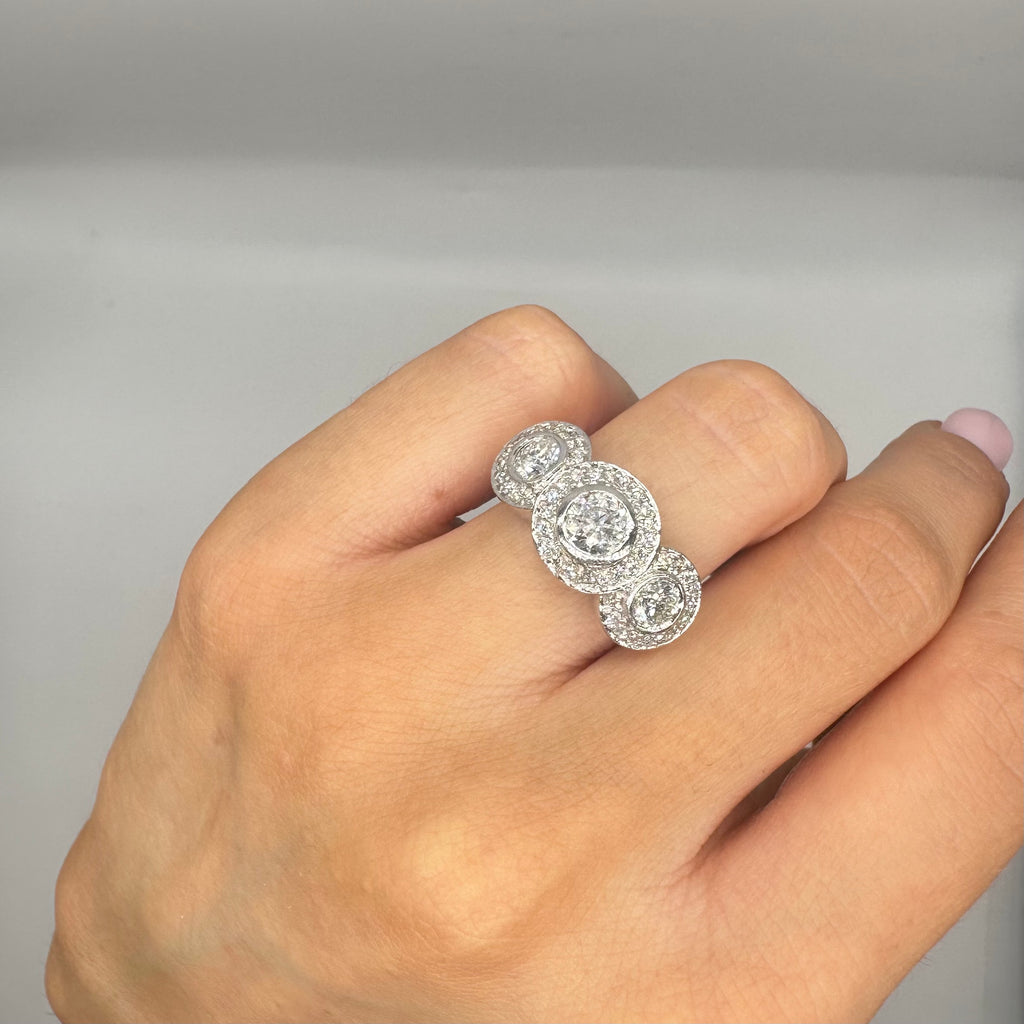 14K White Gold 2.30CT Diamond Ring – DR042 GGJJ