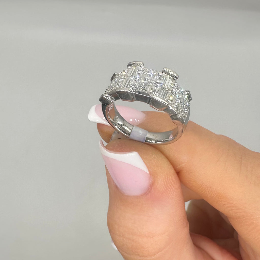 18K White Gold 2.10 CT Diamond Ring – F–G Color, VS2–SI1 Clarity WB0137 GIJJ