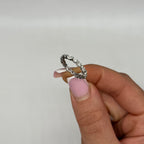 18K White Gold 1.88 CT Pear & Round Diamond Band WB014 IEJJ