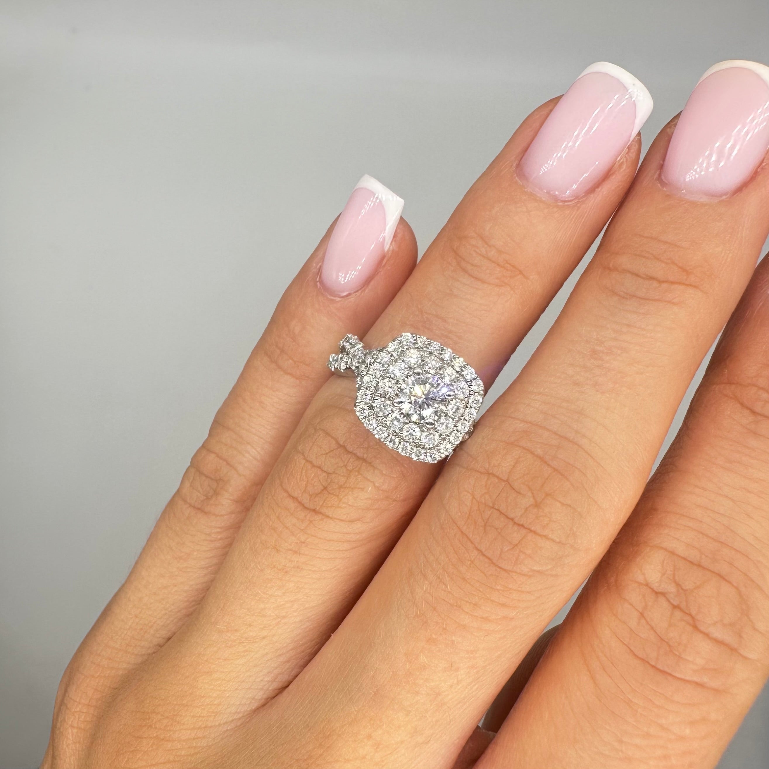 14K White Gold 1.50CT Diamond Ring DR054 IJTJ