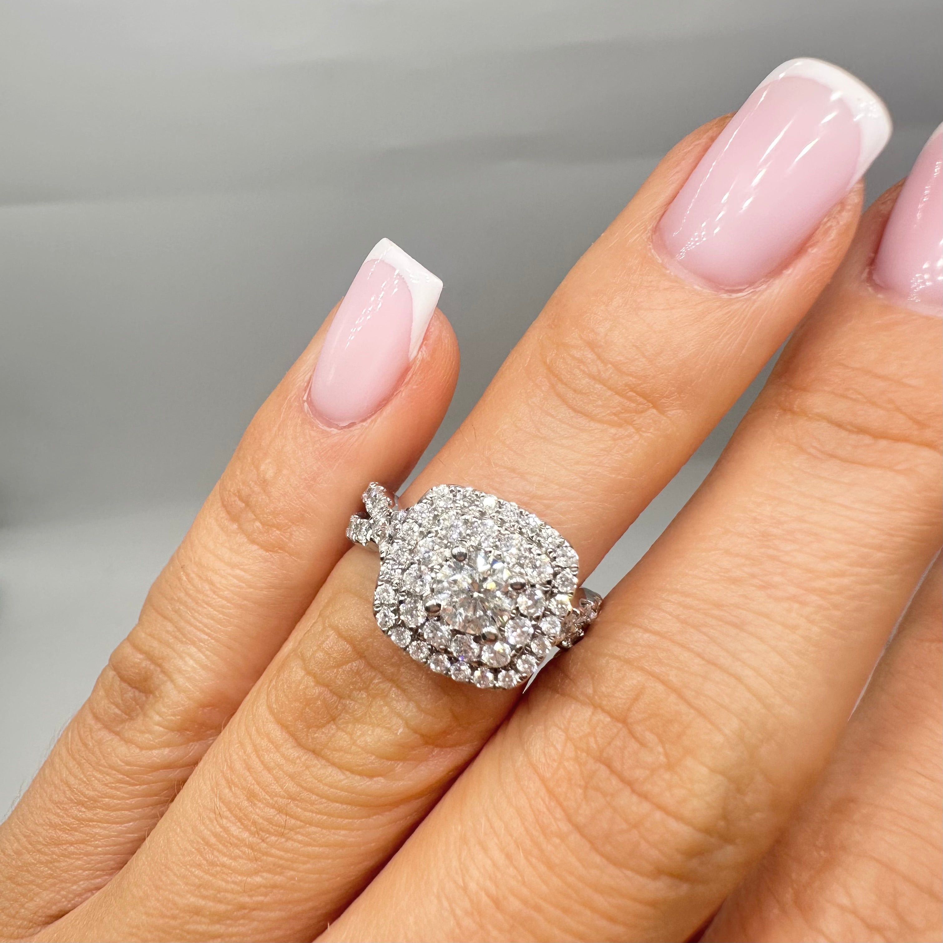 14K White Gold 1.50CT Diamond Ring DR054 IJTJ
