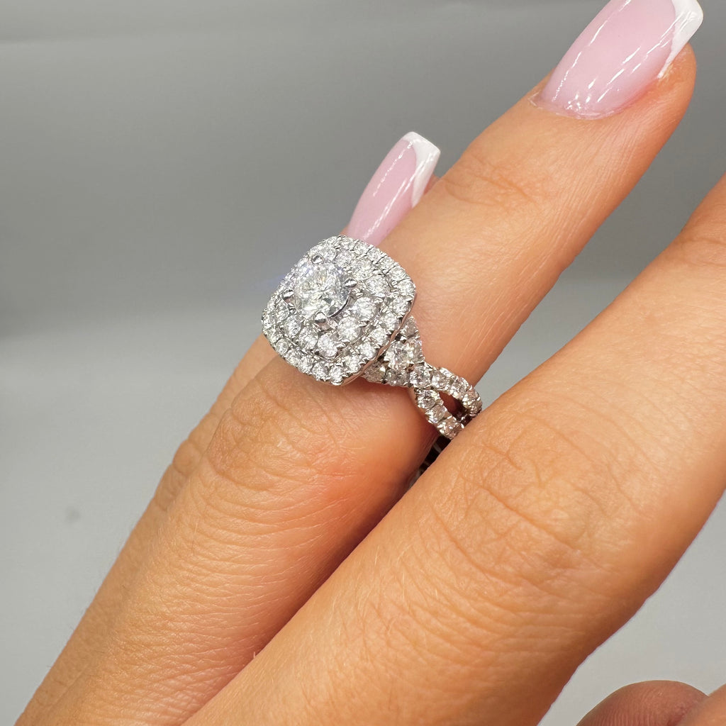 14K White Gold 1.50CT Diamond Ring DR054 IJTJ