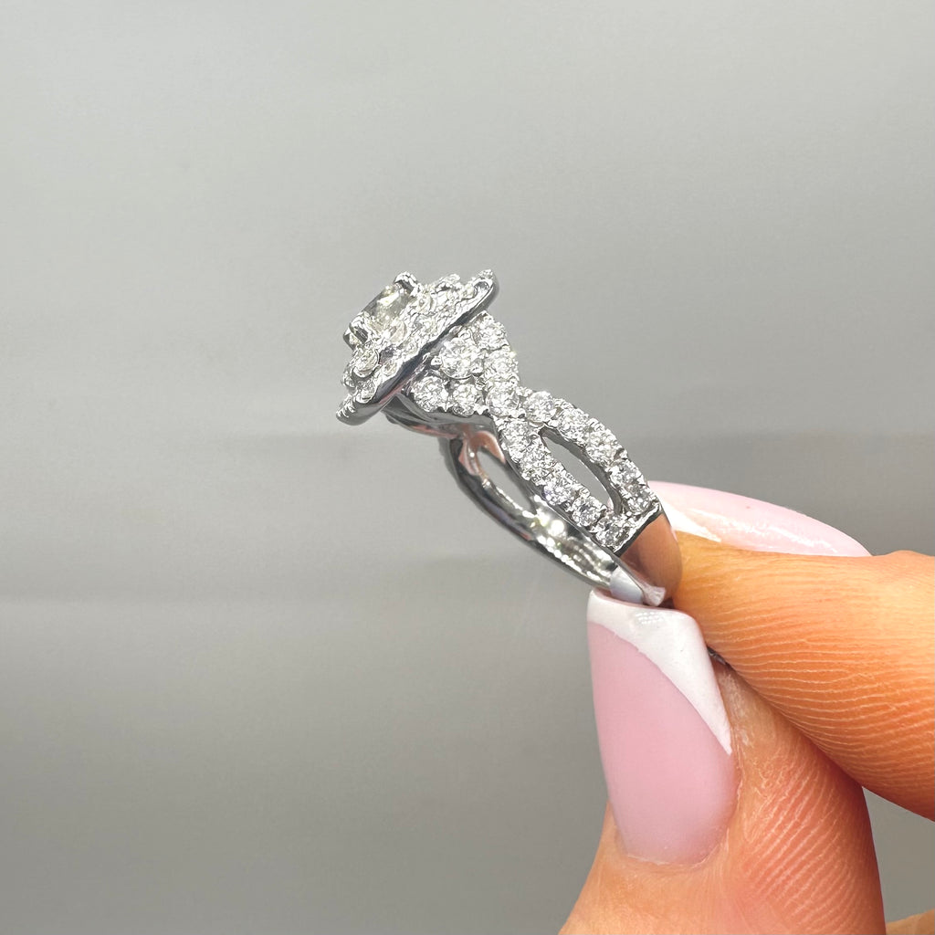 14K White Gold 1.50CT Diamond Ring DR054 IJTJ