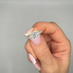 14K White Gold 1.40CT Diamond Ring  CUSHDR025 IATJ