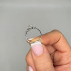 14K White Gold 1.40CT Diamond Ring  CUSHDR025 IATJ