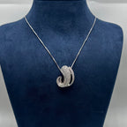 18K White Gold Diamond Pendant Necklace – 2.15ct Total Diamond Weight, 16" Chain DP019 ITJJ