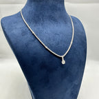 14K White Gold 2.90 CT Diamond Necklace - 16.5” DN104 ATJJ