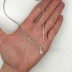 14K White Gold 2.90 CT Diamond Necklace - 16.5” DN104 ATJJ