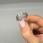 14K White Gold 1.73CT Lab Grown Diamond Band Ring DR055 IIJJ