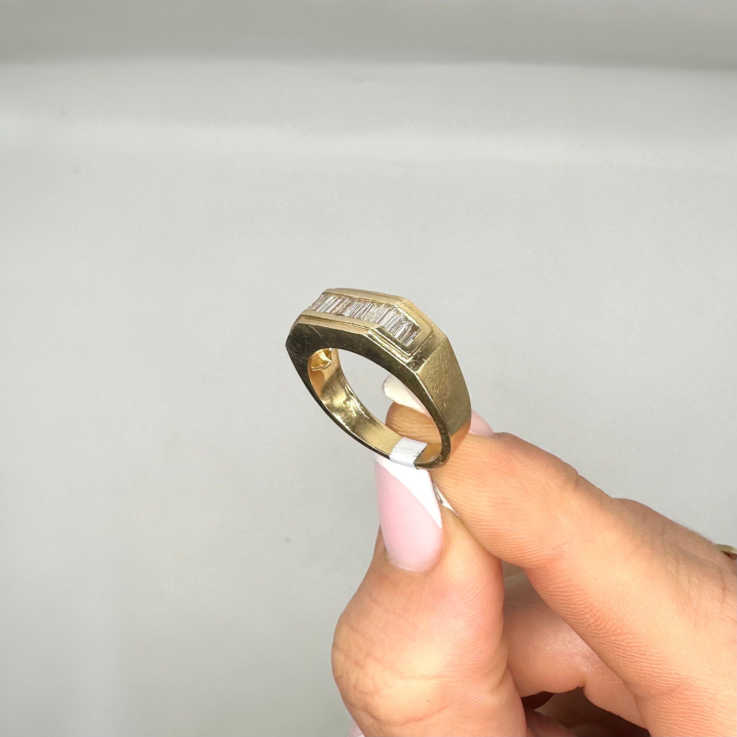 14K Yellow Gold 0.76CT Baguette Diamond Ring WB127 ALJ