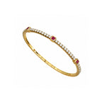 14K Yellow Gold Diamond & Ruby Bracelet – 0.76 CT Diamonds 0.37 CT Rubies CBR0105 IGTJ