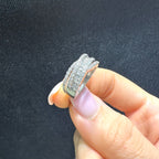 14K White Gold Band Ring with 0.70CT Diamonds WB459 IGJJ