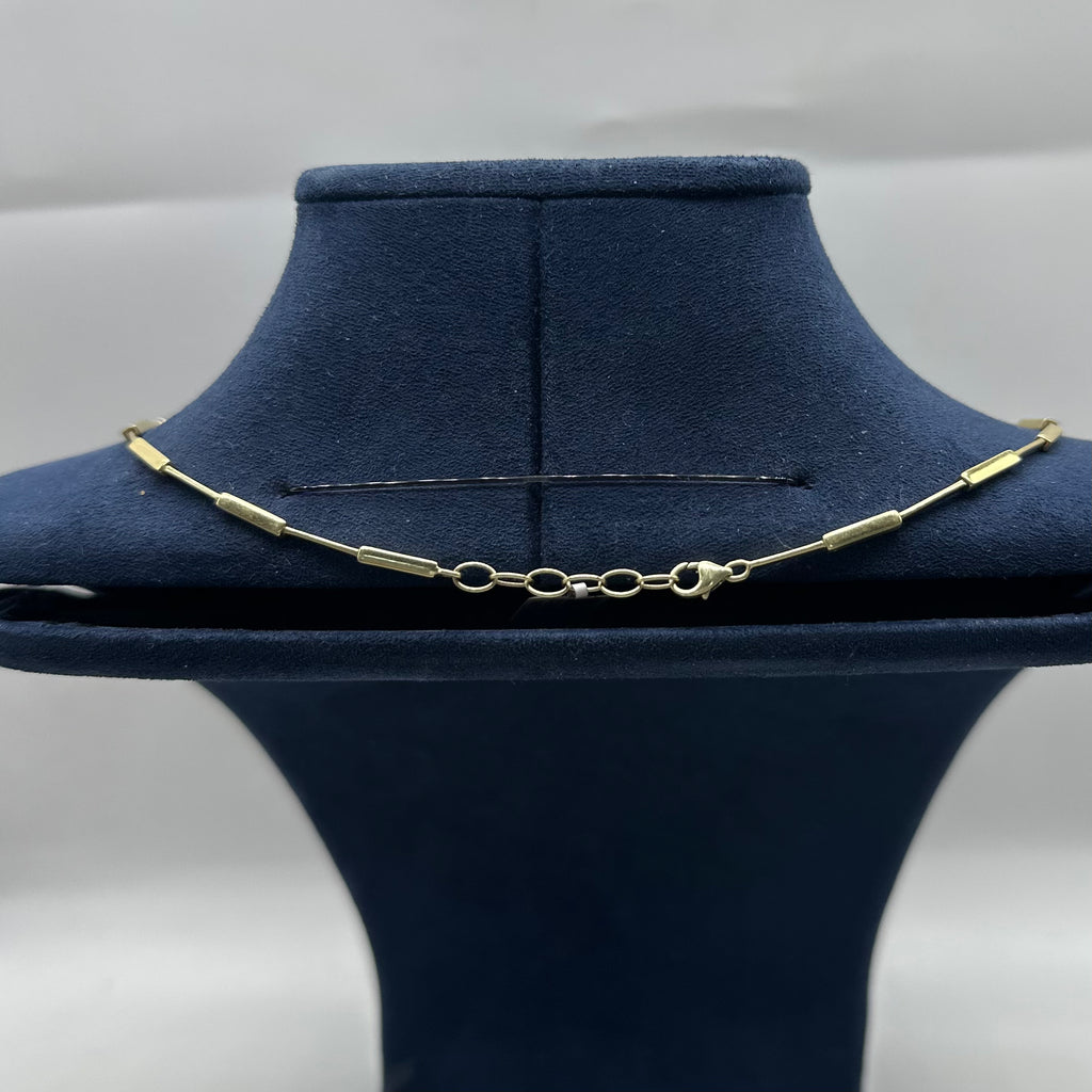 14K Yellow Gold Diamond Necklace – 1.86 CT, 16–17” Adjustable DC-N14070-17