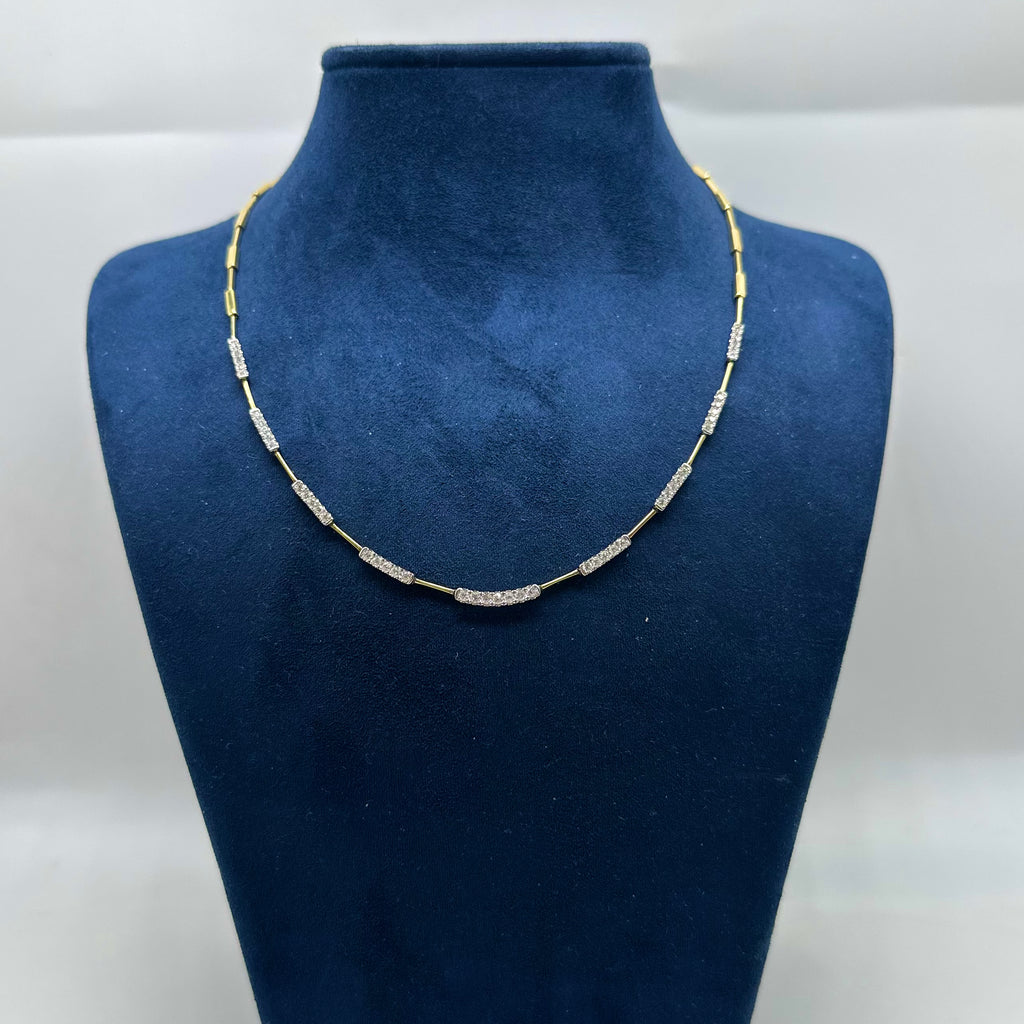 14K Yellow Gold Diamond Necklace – 1.34 CT DC-N14180-6