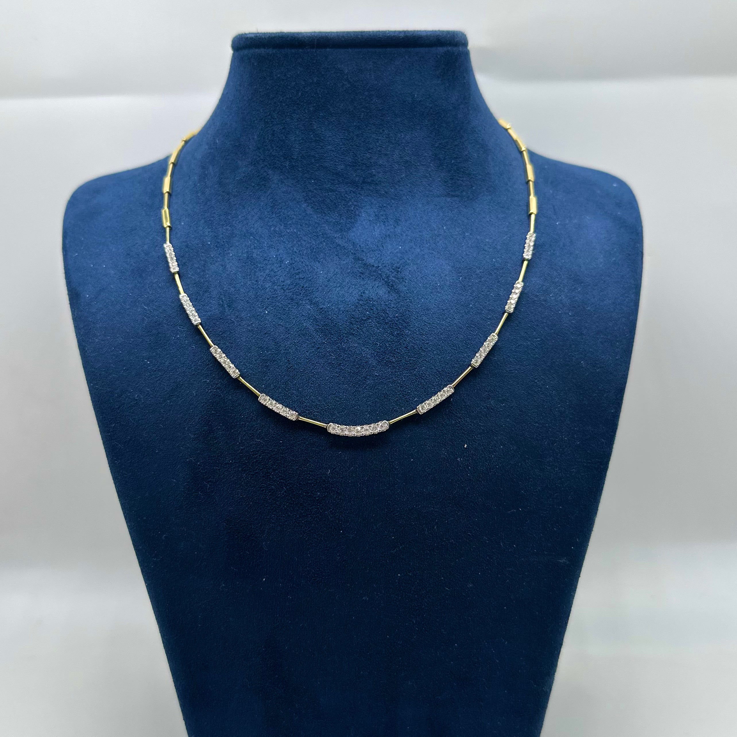 14K Yellow Gold Diamond Necklace – 1.34 CT DC-N14180-6