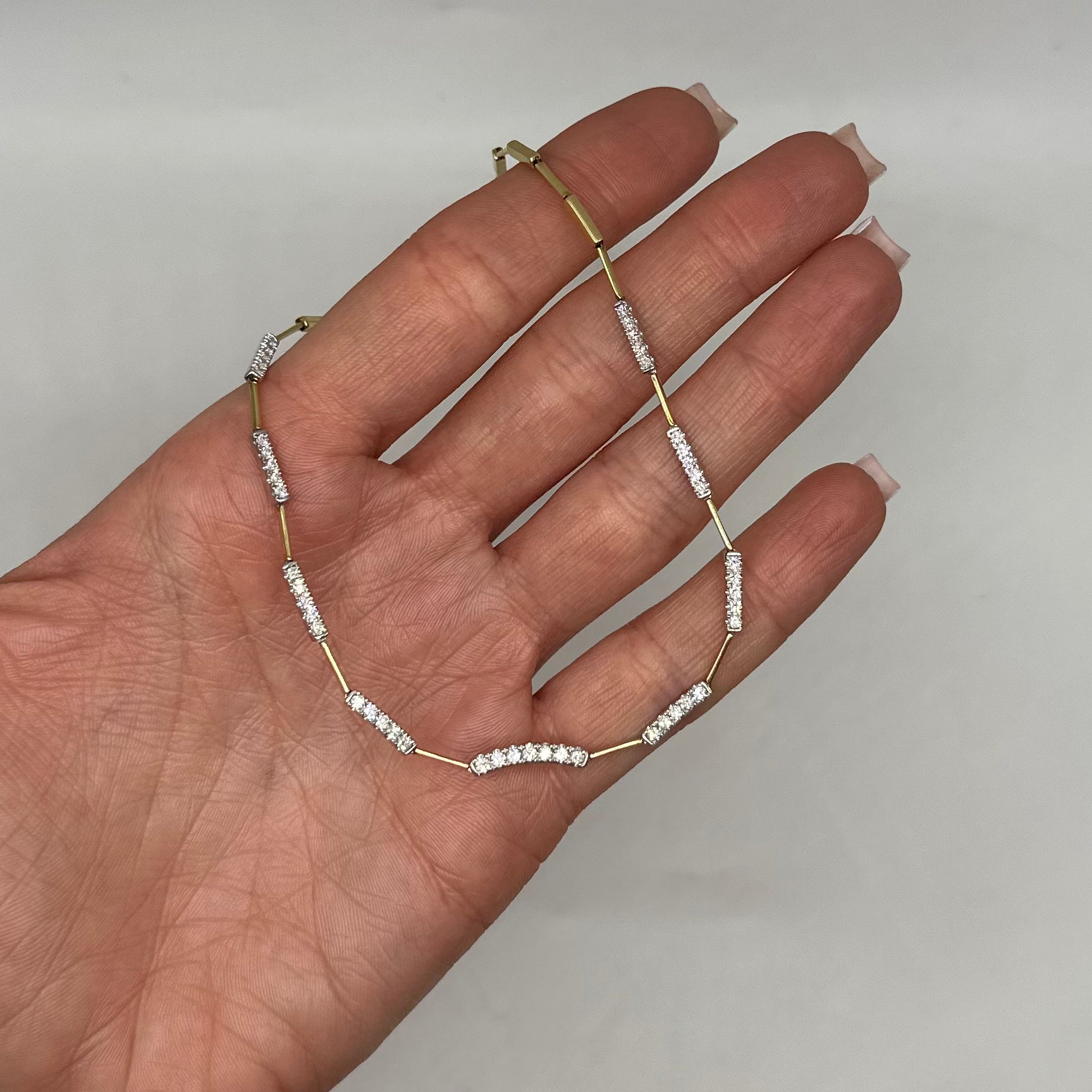 14K Yellow Gold Diamond Necklace – 1.34 CT DC-N14180-6