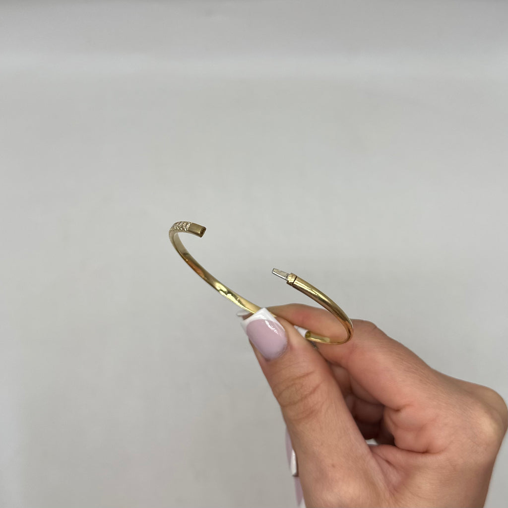 14K Yellow Gold Diamond Bangle Bracelet – 1.45CT DB0043 IATJ