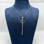 14K White Gold Diamond Pendant Necklace — 1.85CT DN0026 ITJJ