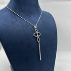 14K White Gold Diamond Pendant Necklace — 1.85CT DN0026 ITJJ