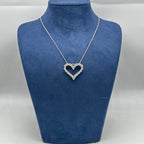 14K White Gold Diamond Heart Pendant Necklace — 3.01CT DP110 GNJJ