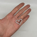 14K White Gold Diamond Heart Pendant Necklace — 3.01CT DP110 GNJJ
