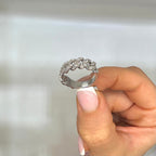 14K White Gold Diamond Band Ring – 1.15CT WB058 IJGJ