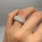 18K Rose Gold Pavé Diamond Ring 4.24CT WB334 NTJJ