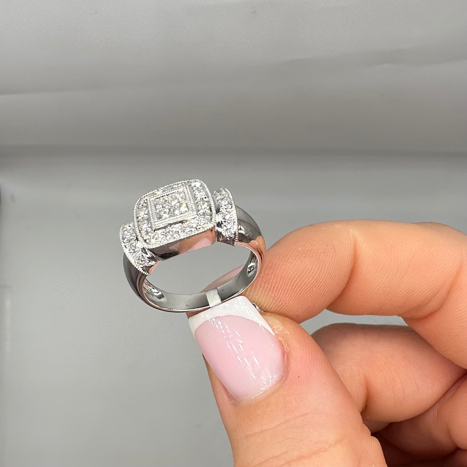 14K White Gold Diamond Ring – 0.50CT DR097 TJJ
