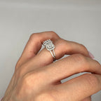 18K White Gold Diamond Ring – 1.24CT DR104 IANJ
