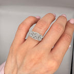 18K White Gold Diamond Ring – 1.24CT DR104 IANJ